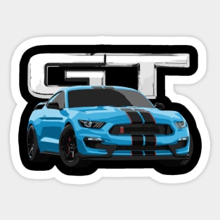 MUSTANG GT GT350R VELOCITY BLUE Sticker